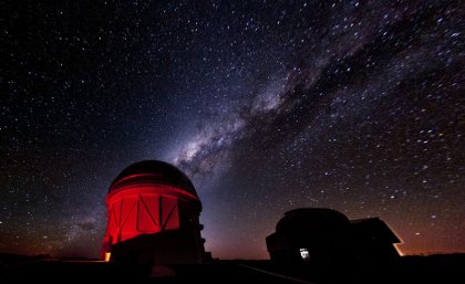 The Milky Way above the DES’s Cerro Tololo Inter-American Observatory in Chile.